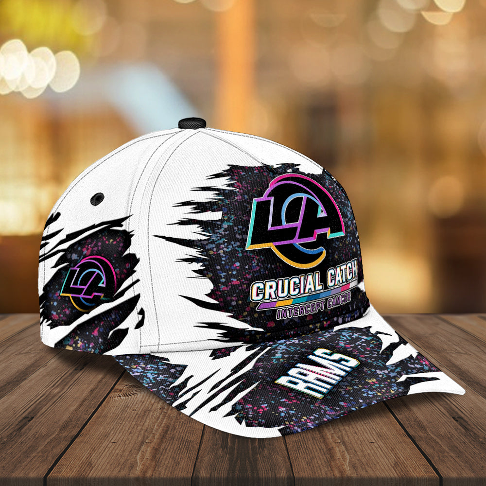 Los Angeles Rams x Crucial Catch Intercept Cancer Classic Cap – MAITM12965