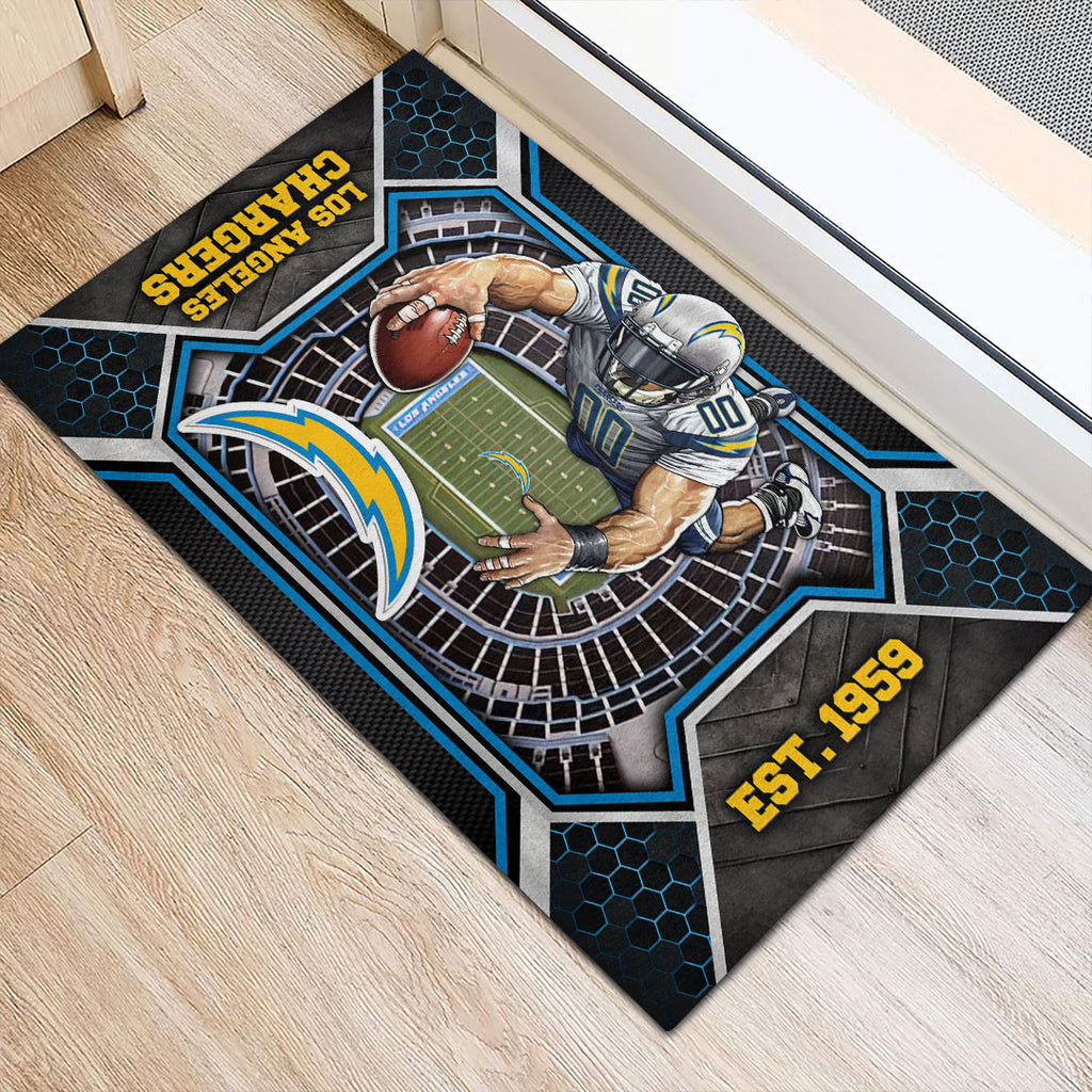 Los Angeles Chargers Custom Doormat – HOATT12625