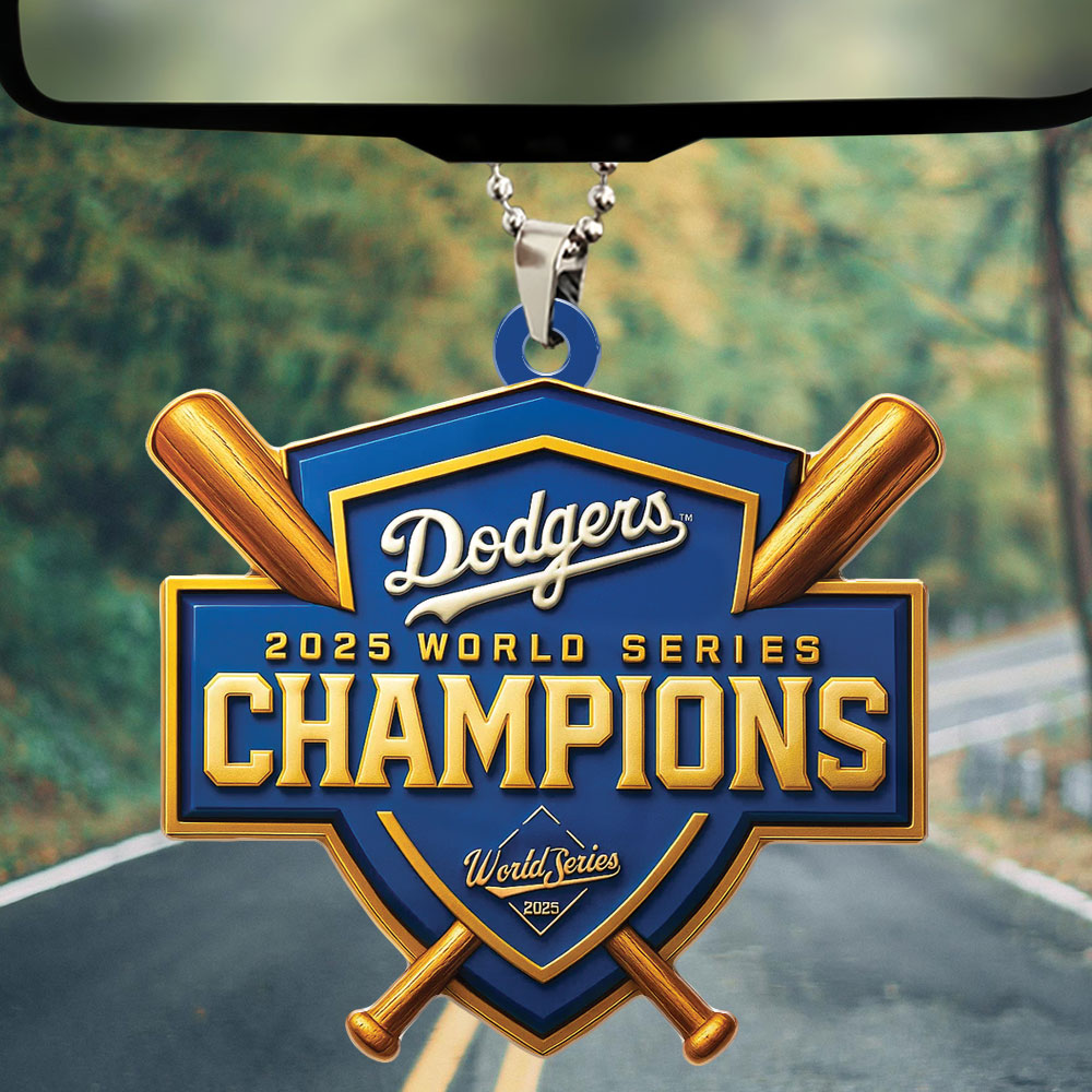 Los Angeles Dodgers Custom shape 2-sided Acrylic Car Ornament – TMTHU1866