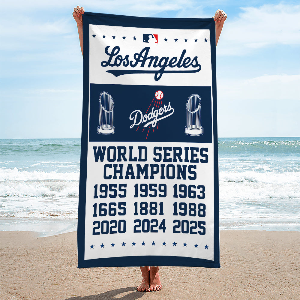 Los Angeles Dodgers Rectangle Beach Towel – TMTHU1892