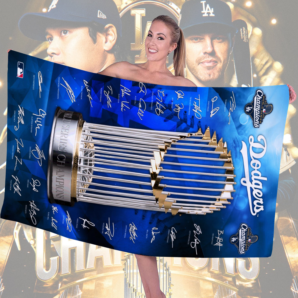 Los Angeles Dodgers Rectangle Beach Towel – TMTHU2088