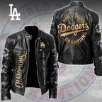 Los Angeles Dodgers Motorcycle Leather Jacket – TMTHU2203