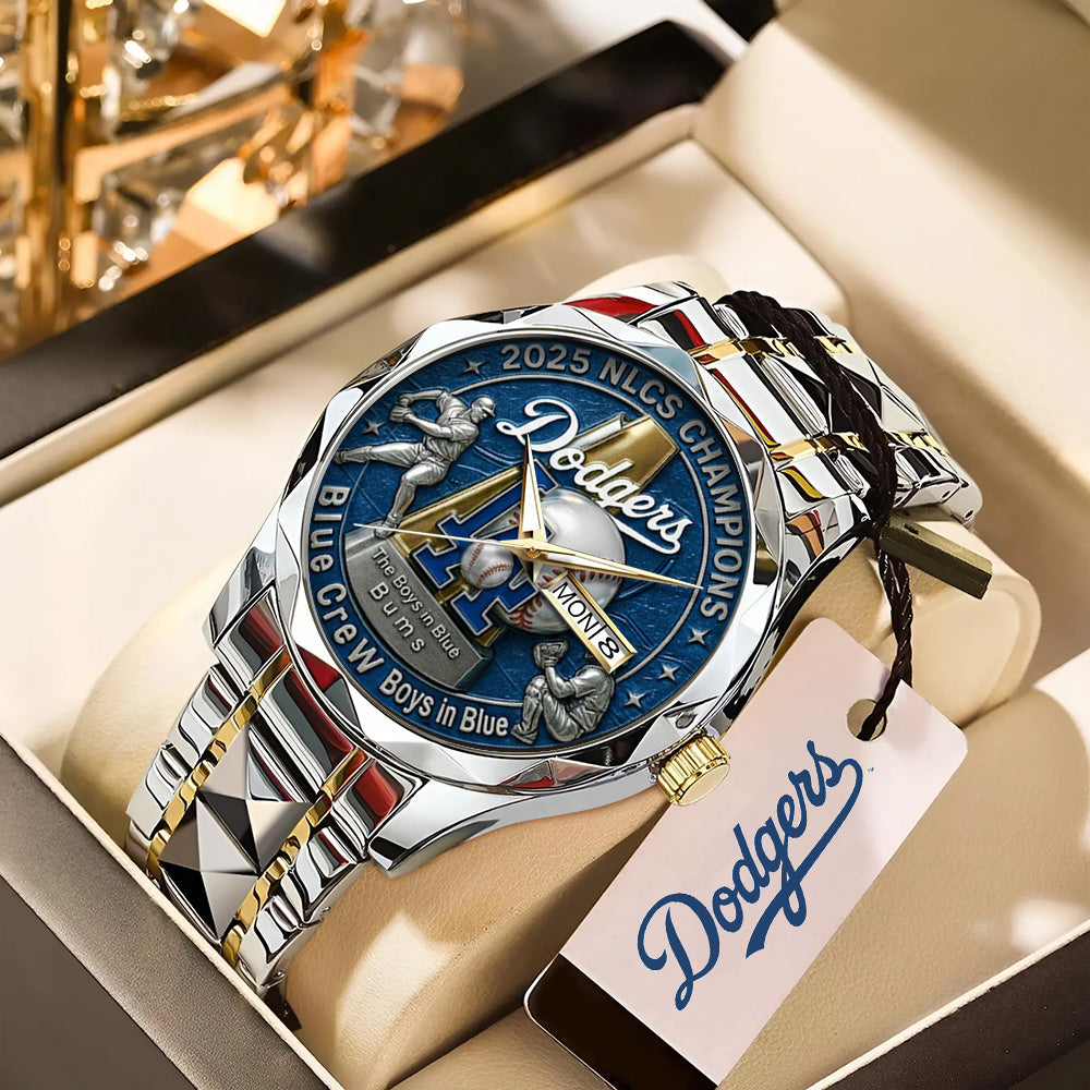 Los Angeles Dodgers 2025 National League Champions Alloy Luxury Quartz Watch – TANTN17713