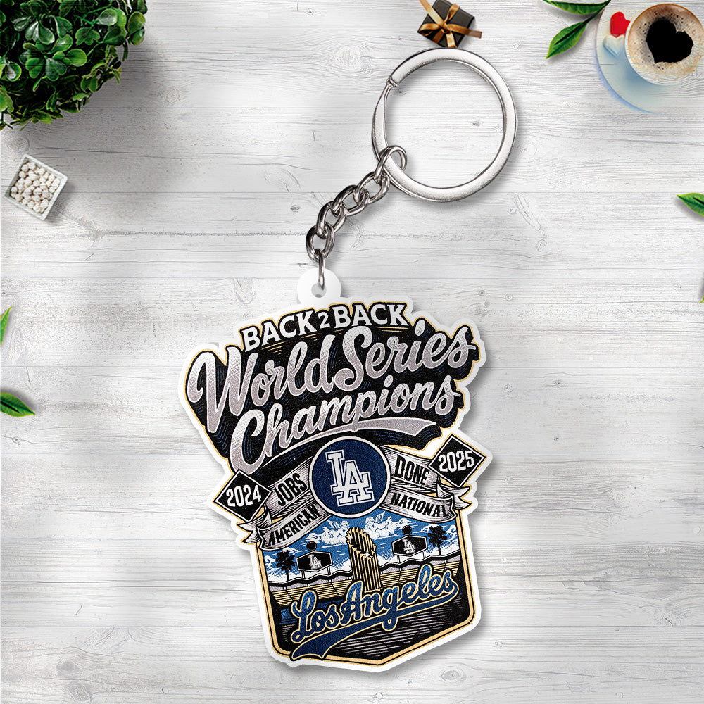 Los Angeles Dodgers World Series 2025 Custom Shape 2-sided Keychain – TANTN19651