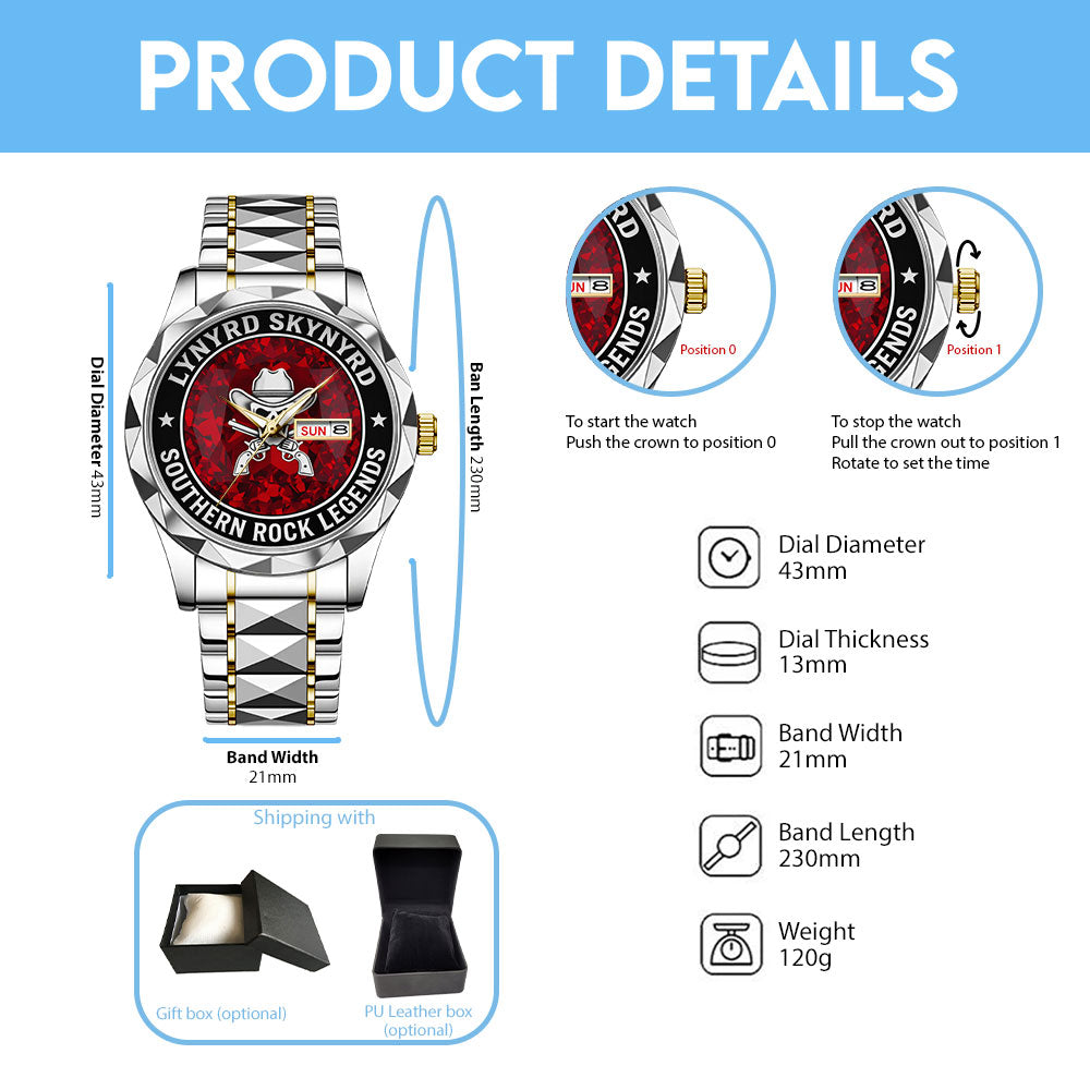 Lynyrd Skynyrd Alloy Luxury Quartz Watch – TANTN20914