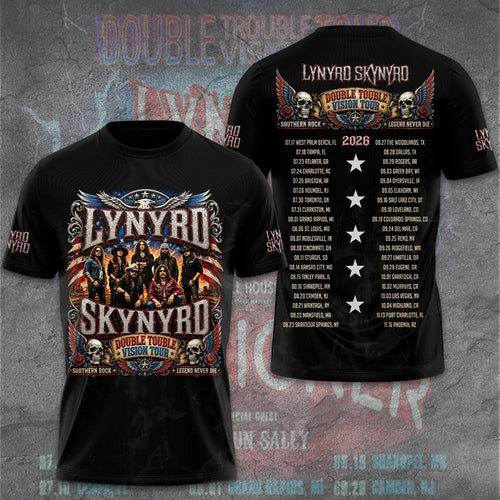 Lynyrd Skynyrd Tour 2026 3D Apparel – GNE8313