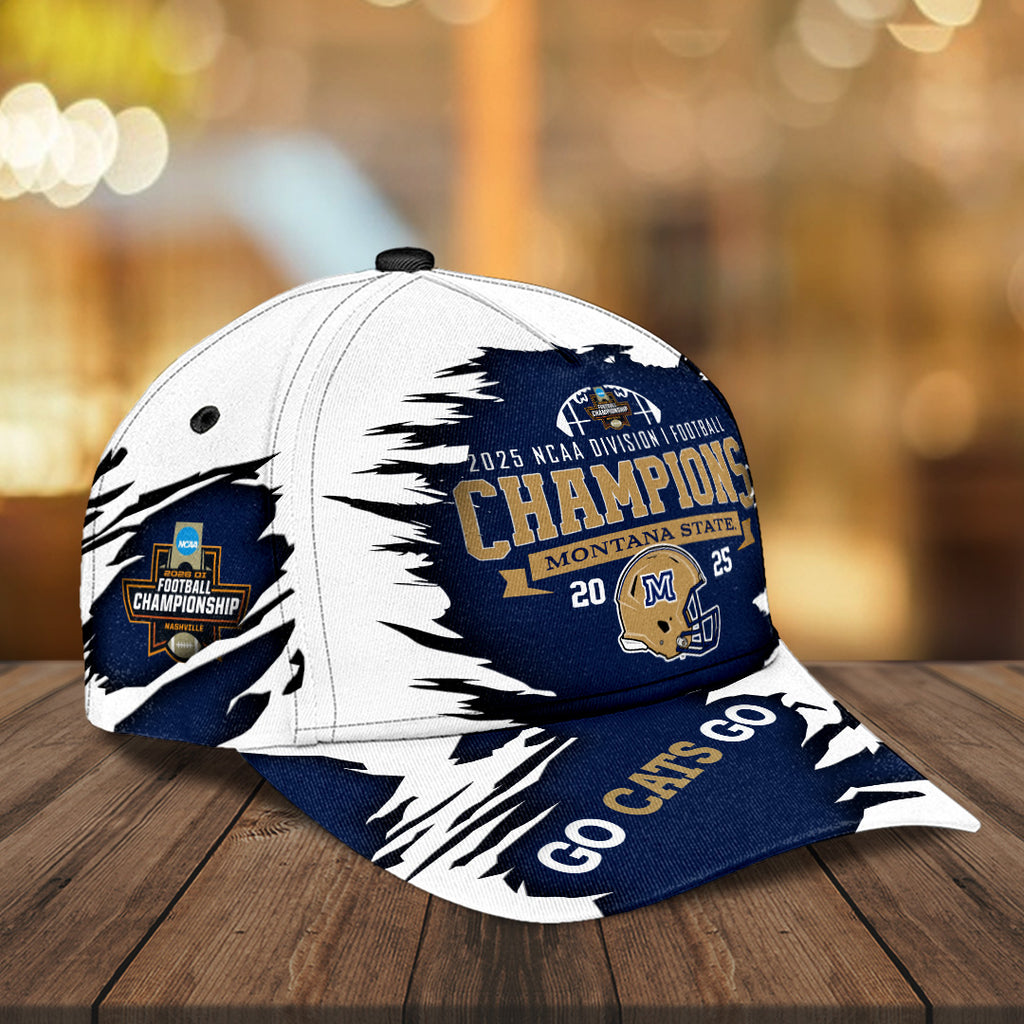 Montana State Bobcats Football 2025 National Champions Classic Cap – MAITM14374
