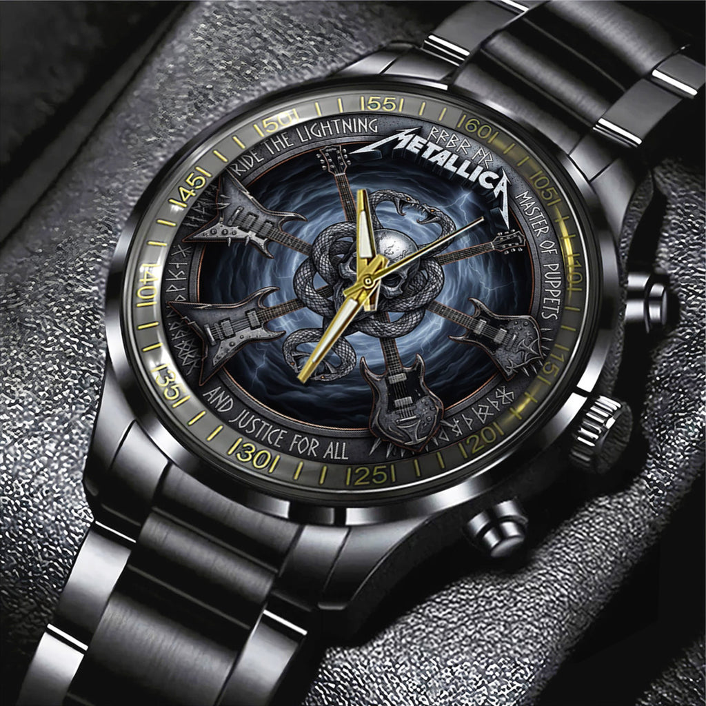 Metallica Black Stainless Steel Watch – MAITM14479