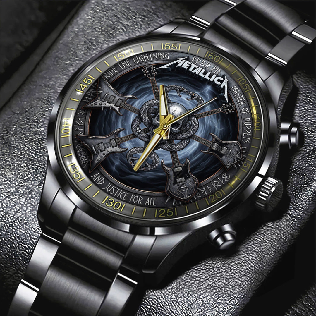 Metallica Black Stainless Steel Watch – MAITM14479