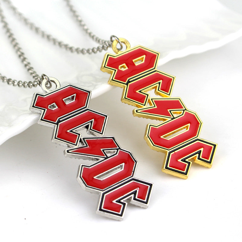 AC/DC Alloy Pendant Necklace – MAITMDROP002