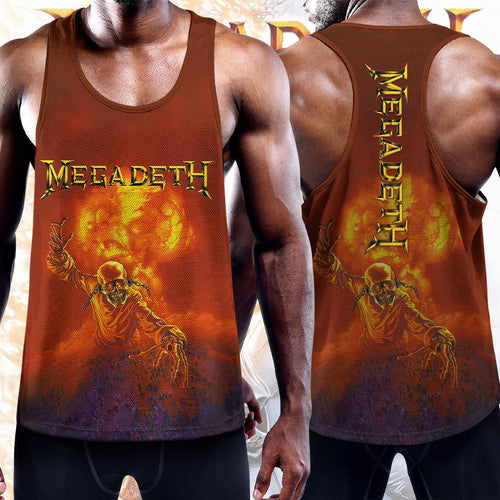 Megadeth Y-Back Muscle Tank Top – TMTHU516