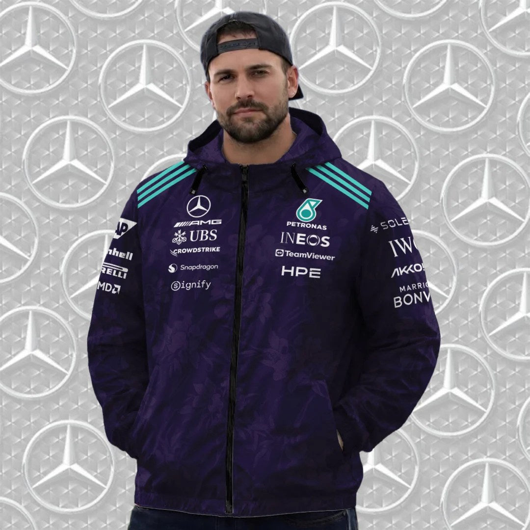 Mercedes AMG Petronas F1 Team Vanda Bloom 2026 3D Windbreaker Jacket – TANTN25245