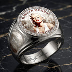 Marilyn Monroe 100th Anniversary 3D Engraved Ring – HOATT19839