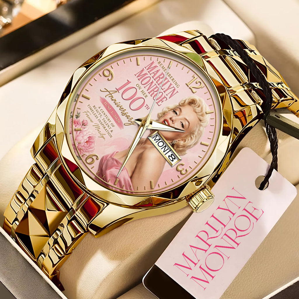 Marilyn Monroe 100th Anniversary Alloy Luxury Quartz Watch – TMTHU7887