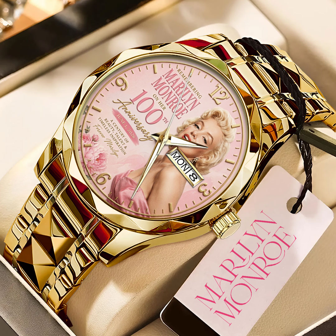 Marilyn Monroe 100th Anniversary Alloy Luxury Quartz Watch – TMTHU7887
