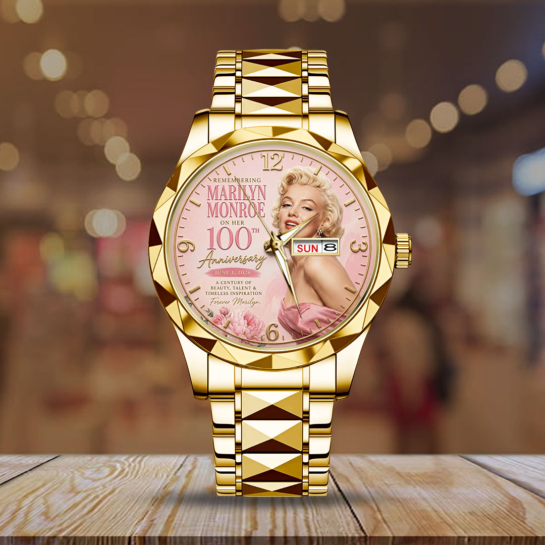Marilyn Monroe 100th Anniversary Alloy Luxury Quartz Watch – TMTHU7887