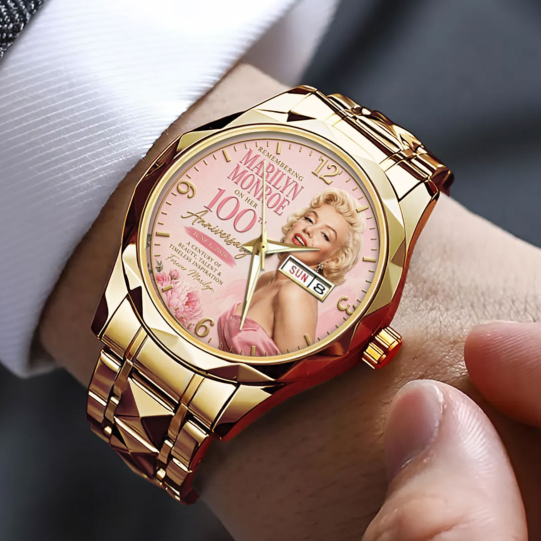 Marilyn Monroe 100th Anniversary Alloy Luxury Quartz Watch – TMTHU7887