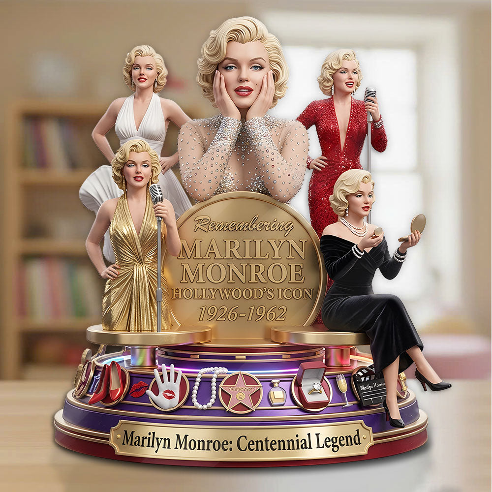 Marilyn Monroe 100th Anniversary Custom Shape Acrylic Plaque – TMTHU7551
