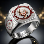 Marilyn Monroe 100th Anniversary 3D Engraved Ring – HOATT19666