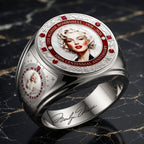 Marilyn Monroe 100th Anniversary 3D Engraved Ring – HOATT19666