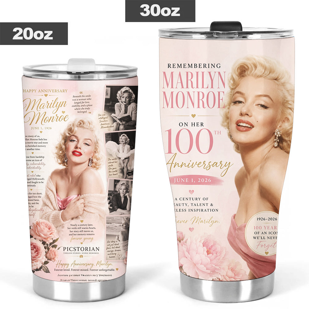 Marilyn Monroe 100th Anniversary Tumbler Cup – TMTHU7937