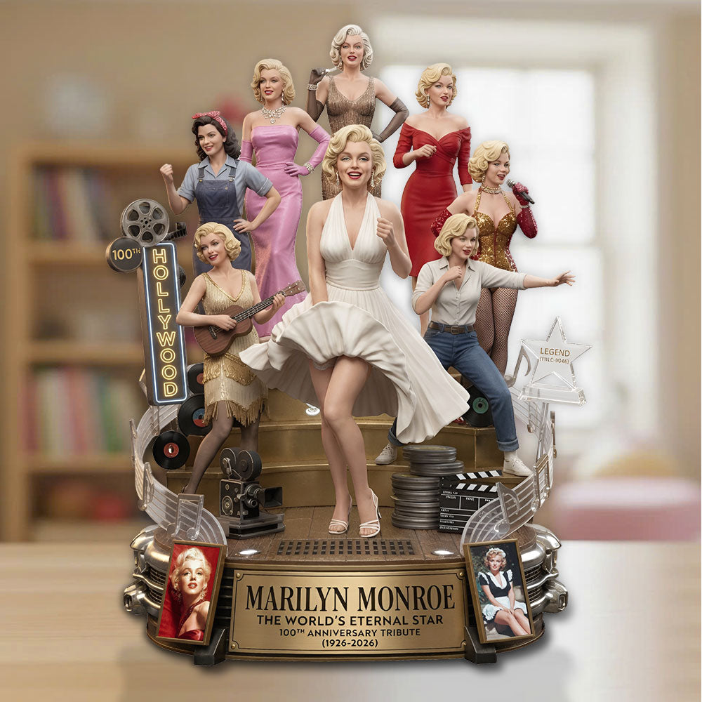 Marilyn Monroe 100th Anniversary Custom Shape Acrylic Plaque – TMTHU7619