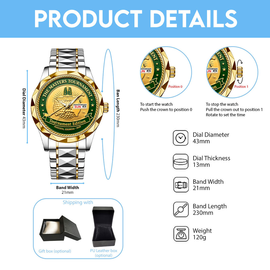Masters Tournament Alloy Luxury Quartz Watch – HOATT17352