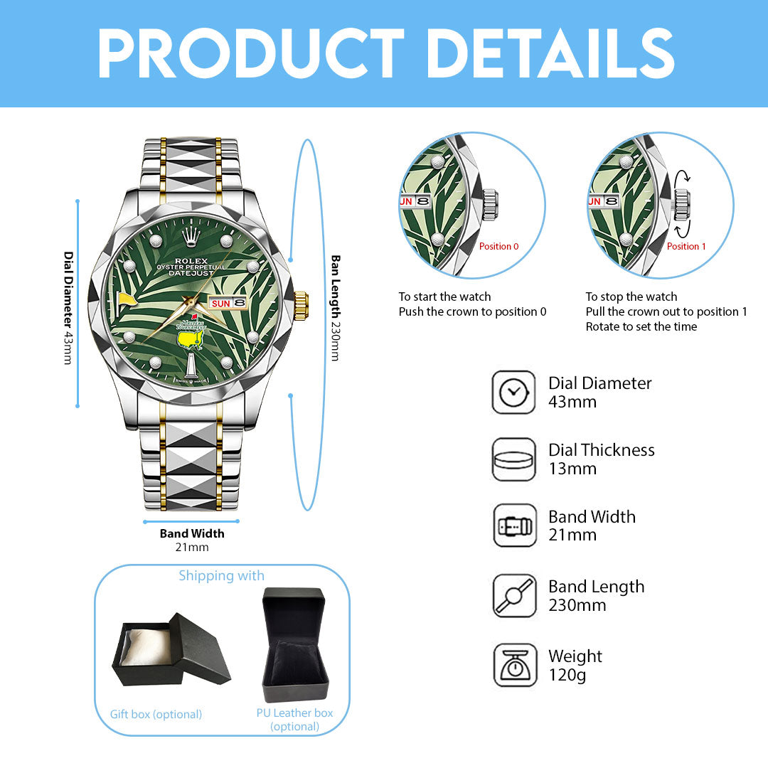 Masters Tournament x Rolex Alloy Luxury Quartz Watch – TMTHU4639