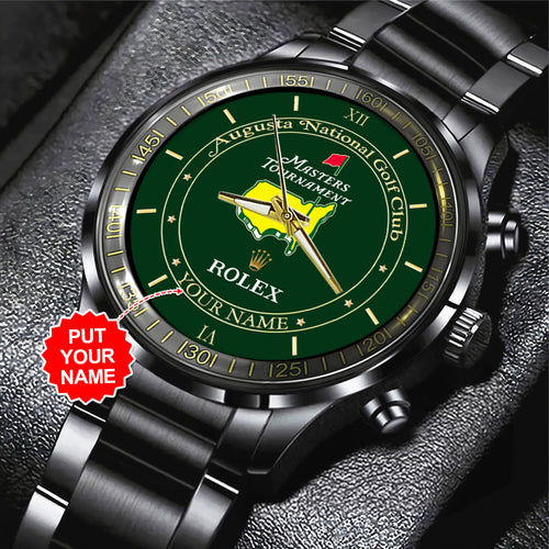 Personalized Masters Tournament x Rolex Black Stainless Steel Watch – MAITM 7632