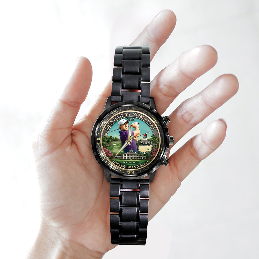 Masters Tournament x Rory McIlroy Black Stainless Steel Watch – MAITM 10739