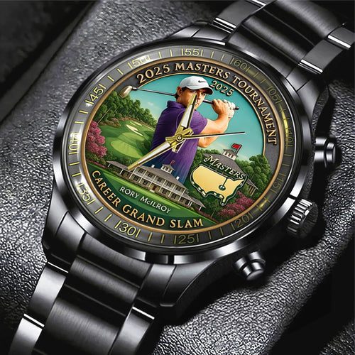 Masters Tournament x Rory McIlroy Black Stainless Steel Watch – MAITM 10739