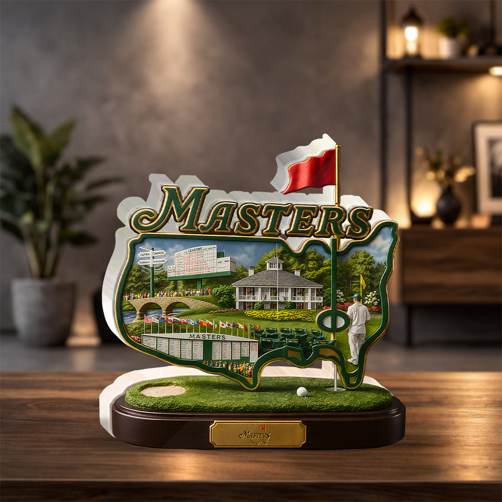 Masters Tournament 60th Anniversary Custom Shape Acrylic Plaque – HOATT17278