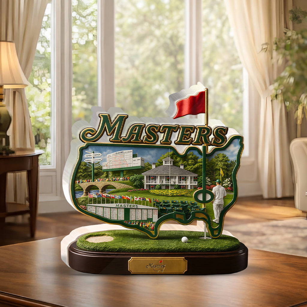 Masters Tournament 60th Anniversary Custom Shape Acrylic Plaque – HOATT17278