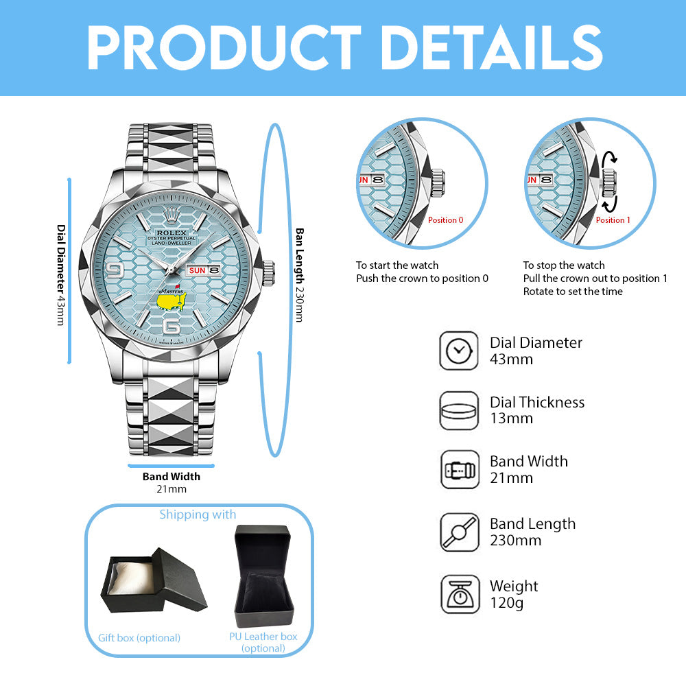Masters Tournament x Rolex Alloy Luxury Quartz Watch – GNE5975