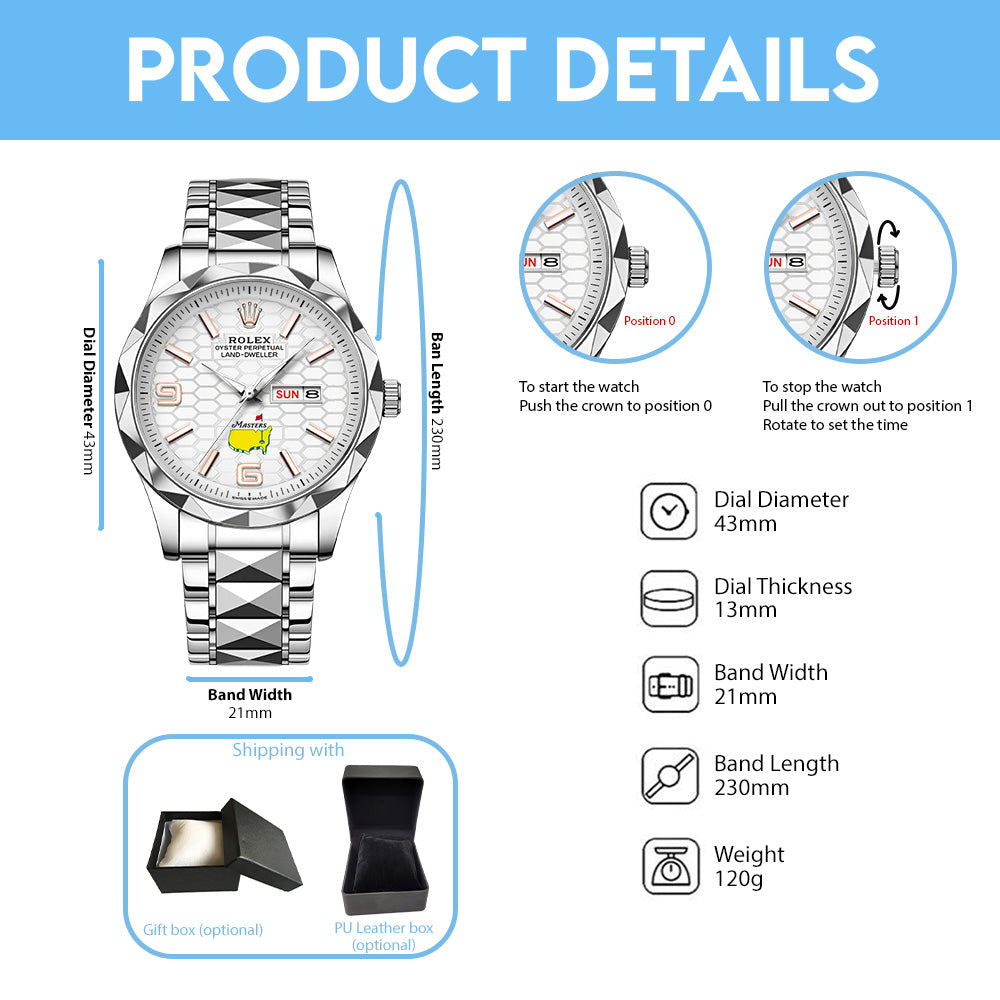 Masters Tournament x Rolex Alloy Luxury Quartz Watch – GNE5976