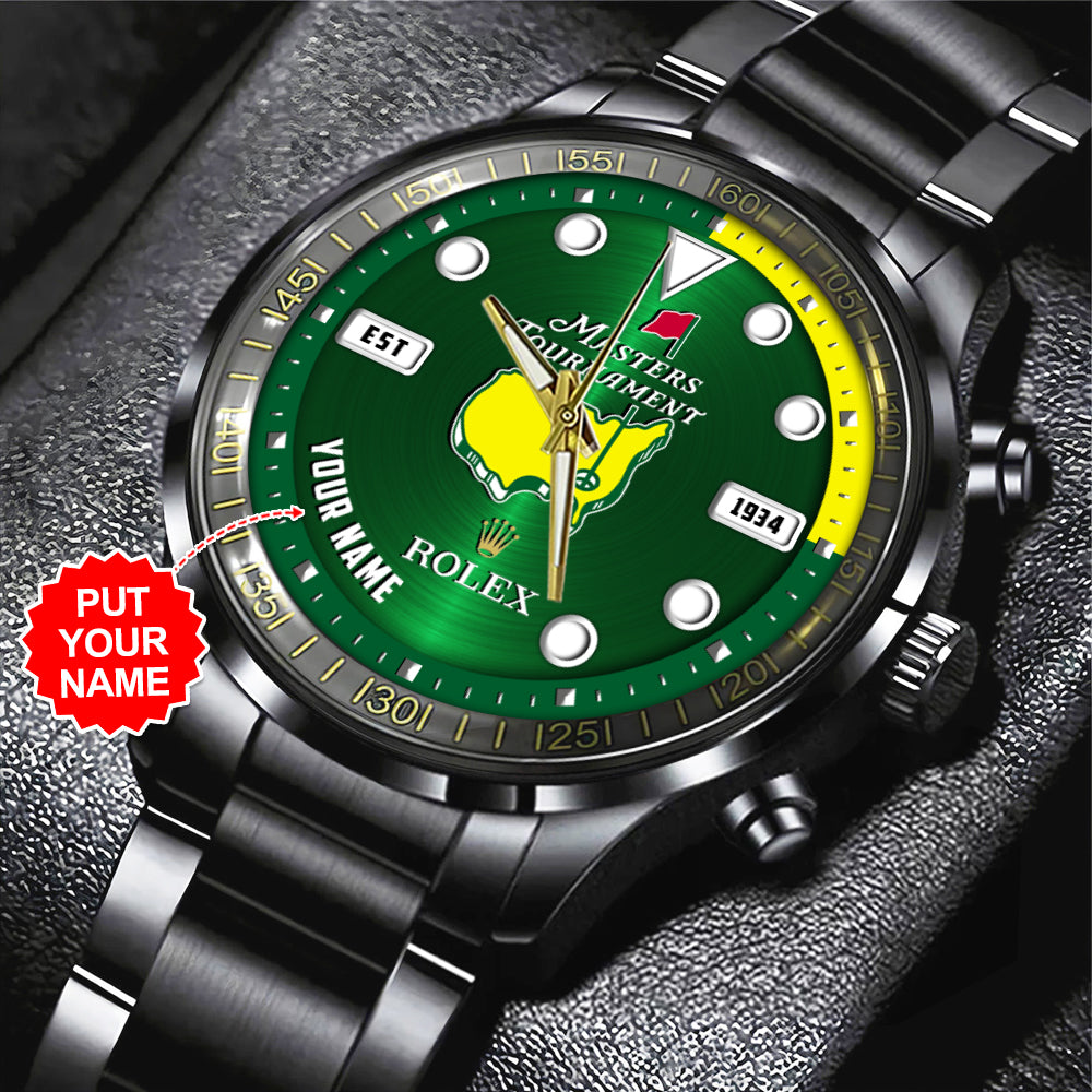 Personalized Masters Tournament x Rolex Black Stainless Steel Watch – MAITM 6312