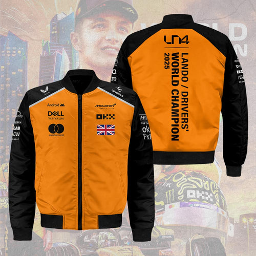 McLaren x Lando Norris 2025 World Champion 3D Bomber Jacket – HOATT15092