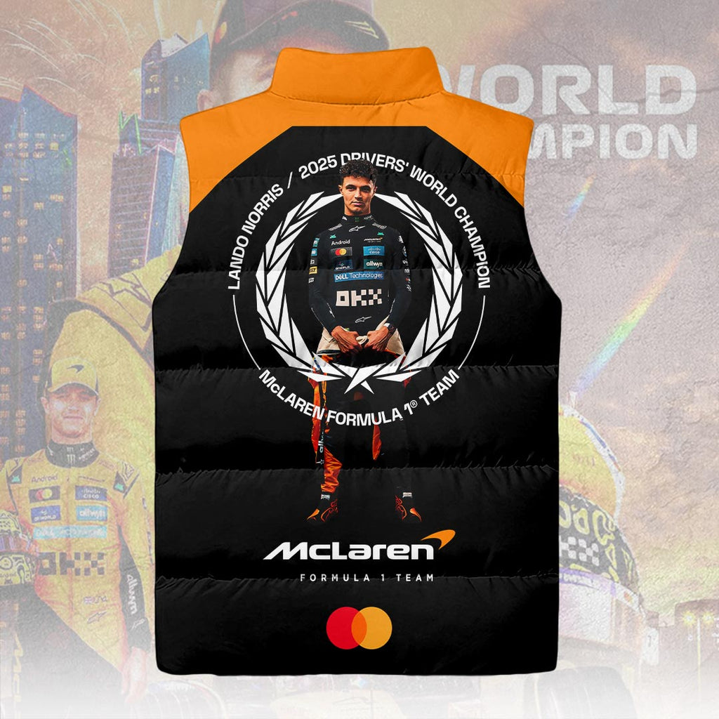 McLaren x Lando Norris 2025 World Champions 3D Sleeveless Down Jacket – HOATT15012