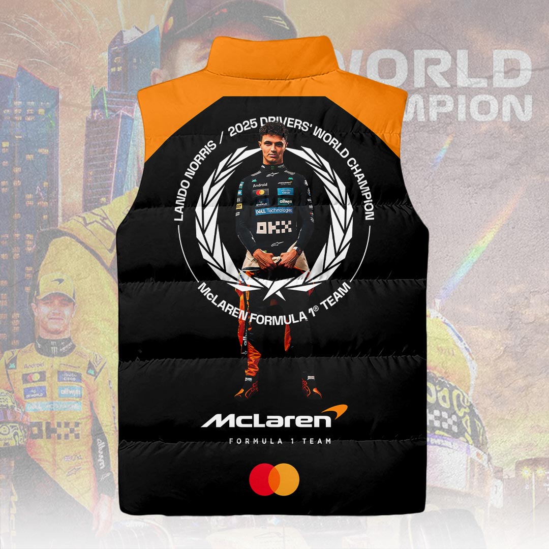 McLaren x Lando Norris 2025 World Champions 3D Sleeveless Down Jacket – HOATT15012