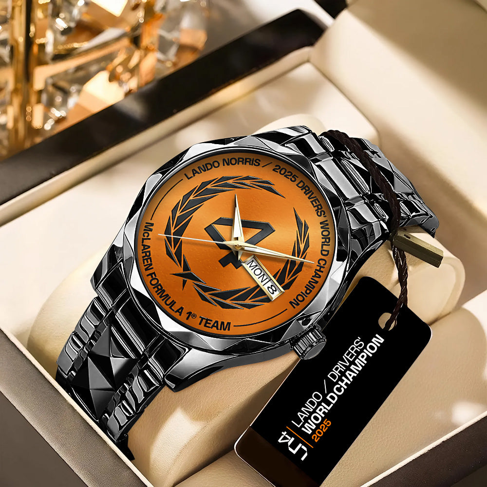 McLaren x Lando Norris World Champions 2025 Alloy Luxury Quartz Watch – TANTN19191
