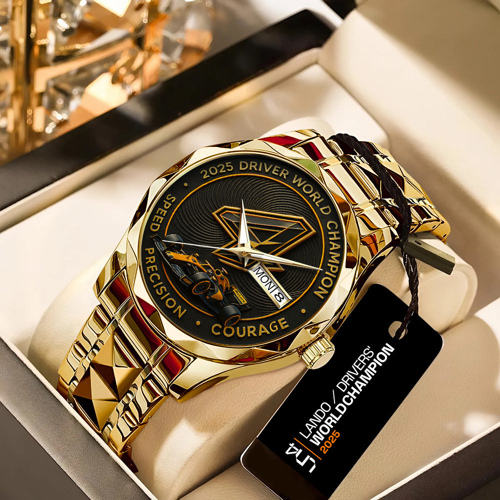 McLaren x Lando Norris World Champions 2025 Alloy Luxury Quartz Watch – TANTN19231