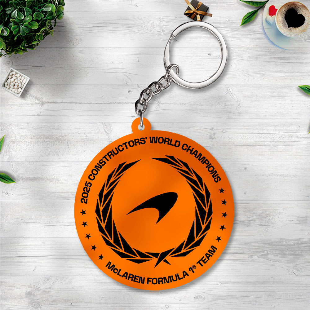 McLaren x Lando Norris World Champions 2025 Custom Shape 2-sided Keychain – TANTN19206