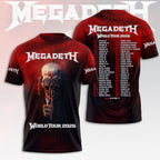 Megadeth 2026 World Tour 3D Apparel – HOATT16112