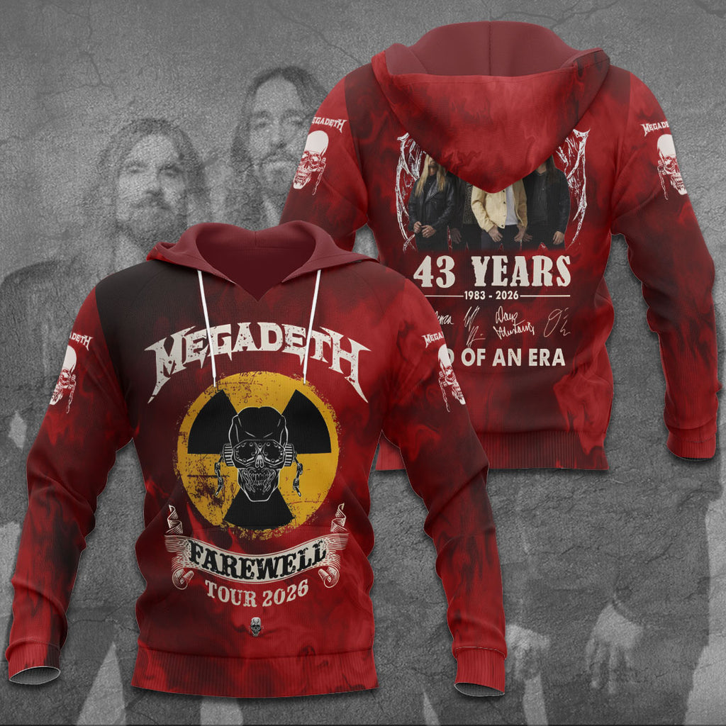 Megadeth 43 Years 3D Apparel – TANTN15452