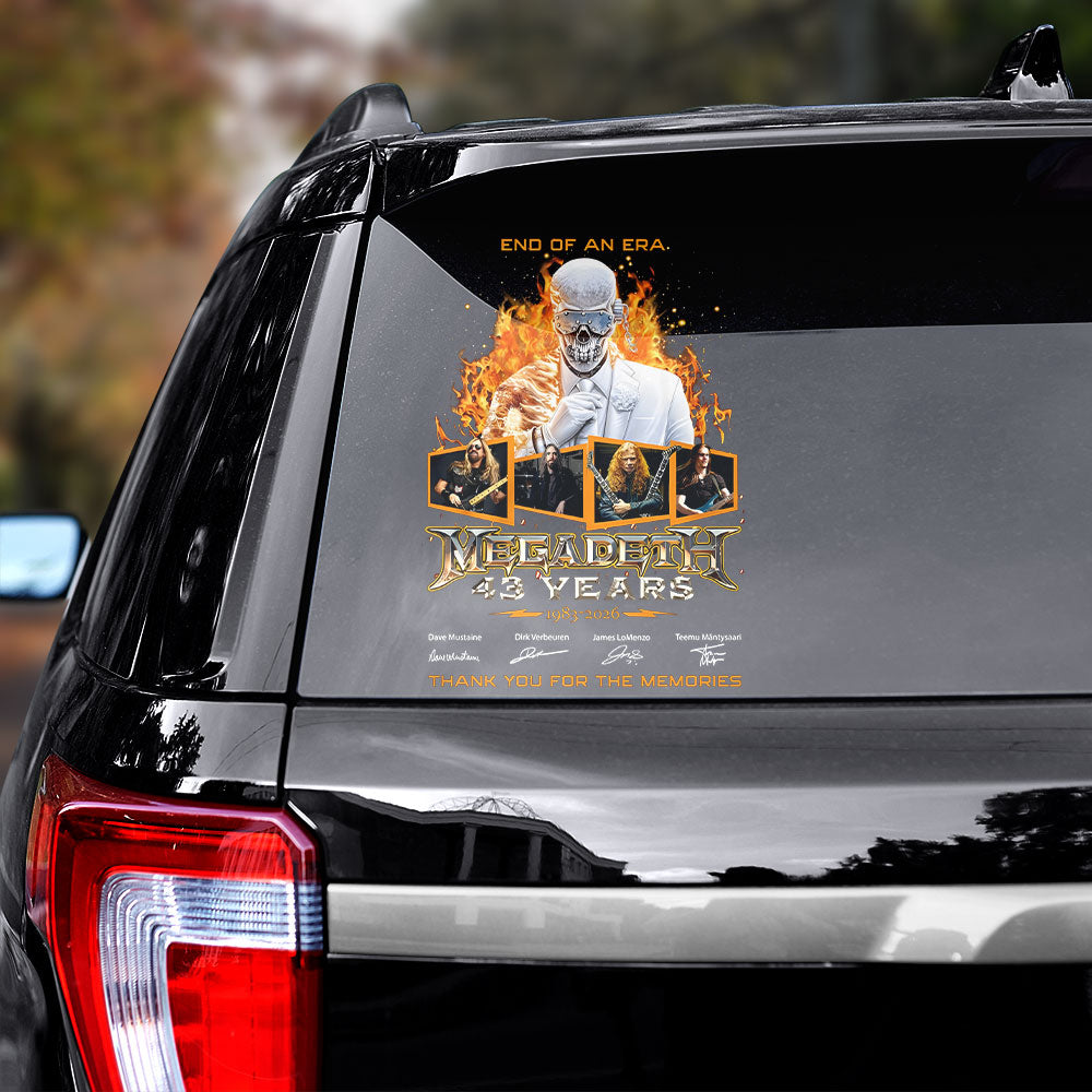 Megadeth Car Sticker – TANTN15440