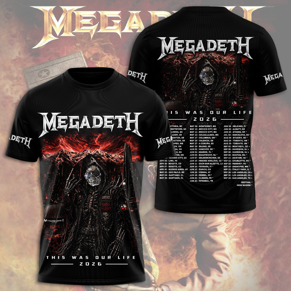 Megadeth 3D Apparel – TMTHU5122