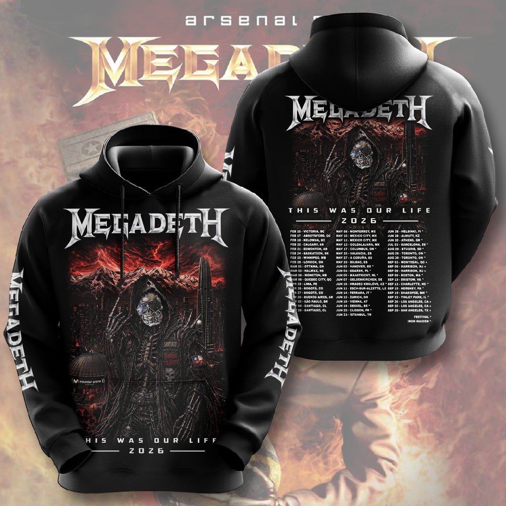 Megadeth 3D Apparel – TMTHU5122