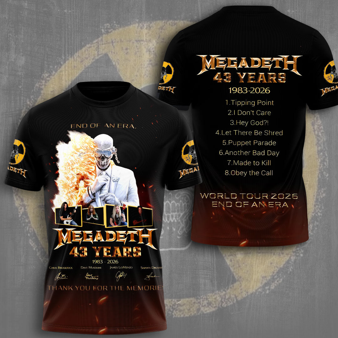 Megadeth 3D Apparel – TMTHU2914