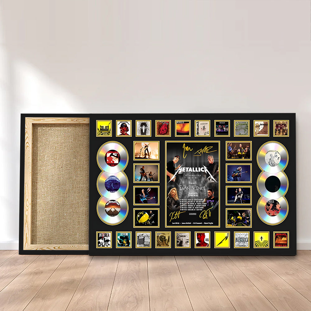 Metallica 2025 World Tour Rectangle Canvas With Inner Frame – MAITM13757