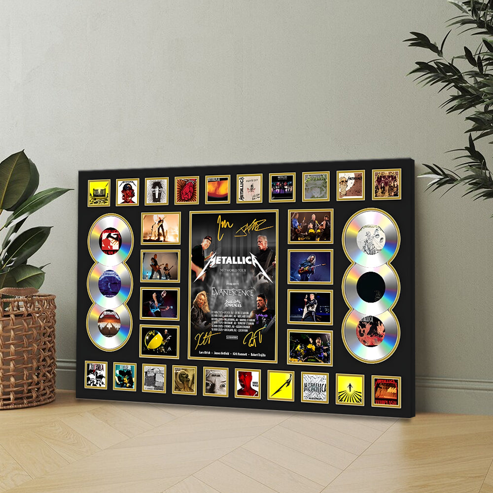 Metallica 2025 World Tour Rectangle Canvas With Inner Frame – MAITM13757